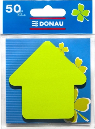 Attēls no Donau Bloczek samoprzylepny DONAU, 1x50 kart., strzałka, zawieszka, zielony