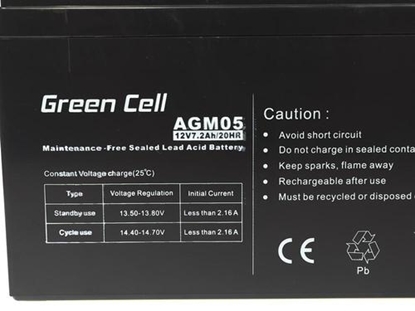 Picture of Green Cell Akumulator 12V/7.2Ah (AGM05)
