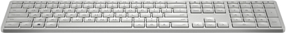Attēls no HP 970 Programmable Wireless Keyboard - Backlit - White/Silver - US ENG