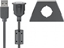 Изображение Kabel USB Goobay GOOBAY 10x USB 2.0 Hi-Speed Extension Cable 60 cm with mounting bracket Black USB 2.0 plug type A to USB 2.0 socket type A - 95444