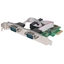 Attēls no Manhattan PCI Express Card, 2x Serial DB9 ports, 2.5 Mbps, x1 x4 x8 x16 lane buses, Standard/Low Profile PCI, Three Year Warranty, Box