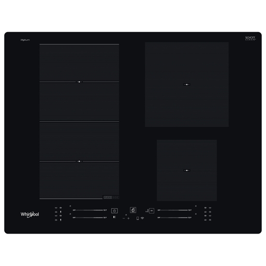 Picture of Whirlpool WF S2765 NE/IXL Black Built-in 65 cm Zone induction hob 4 zone(s)