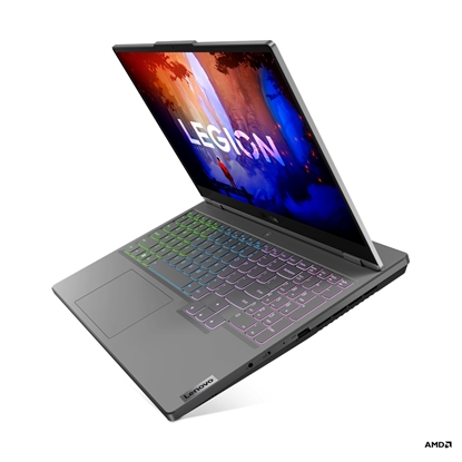 Attēls no Lenovo Legion 5 Laptop 39.6 cm (15.6") Wide Quad HD AMD Ryzen™ 7 6800H 16 GB DDR5-SDRAM 512 GB SSD NVIDIA GeForce RTX 3060 Wi-Fi 6E (802.11ax) Grey, Black