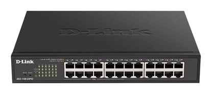 Picture of D-Link DGS-1100-24PV2 Vadīts L2 Gigabit Ethernet (10/100/1000) Power over Ethernet (PoE) Melns