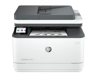 Attēls no HP LaserJet Pro MFP 3102fdn Printer, Black and white, Printer for Small medium business, Print, copy, scan, fax, Automatic document feeder; Two-sided printing; Front USB flash drive port; Touchscreen