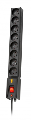 Изображение LESTAR LX 810 G-A 1.M power extension 1.5 m 230 AC outlet(s) Indoor Black