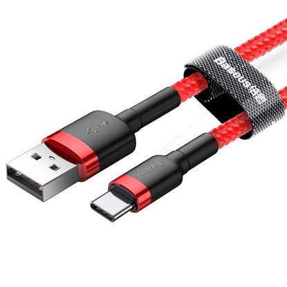 Изображение USB-C cable Baseus Cafule 2A 2m (red)