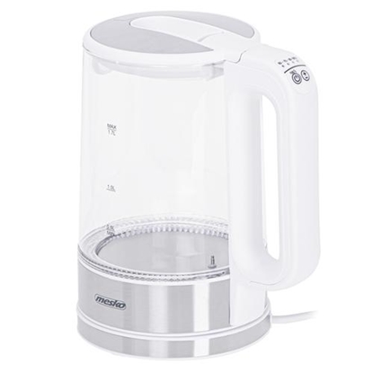 Изображение Mesko Home MS 1301W electric kettle 1.7 L 2200 W Stainless steel