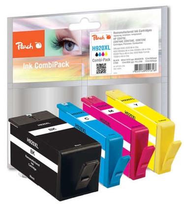 Picture of Peach PI300-296 ink cartridge 4 pc(s) High (XL) Yield Black, Cyan, Magenta, Yellow