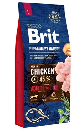 Picture of BRIT Premium by Nature Chicken Large Adult - dry dog food - 8 kg