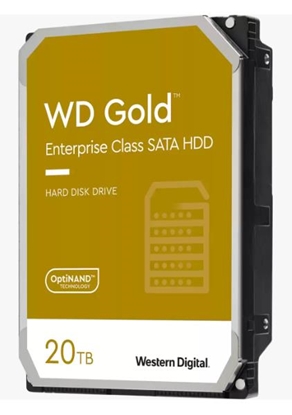 Attēls no HDD|WESTERN DIGITAL|Gold|WD202KRYZ|20TB|SATA|512 MB|7200 rpm|3,5"|WD202KRYZ