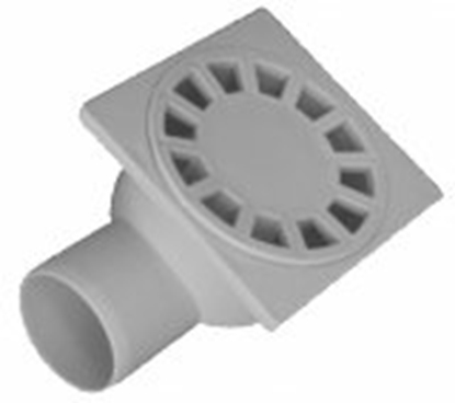 Picture of Horizontāls traps ar plastmasas resti Dn110 (balts)