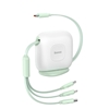 Изображение CABLE USB-C TO 3IN1 1.7M/GREEN CAQY000006 BASEUS