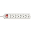 Изображение 8-Way Swiss 3-Pin Mains Power Extension with Switch, White