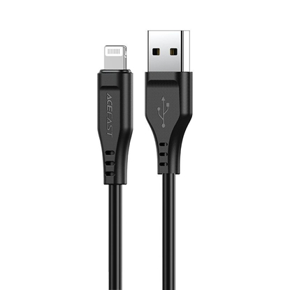 Attēls no Acefast Apple Lightning to USB 1.2m 2.4A MFI Cable Black