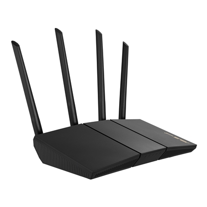 Attēls no ASUS RT-AX57 wireless router Gigabit Ethernet Dual-band (2.4 GHz / 5 GHz) Black