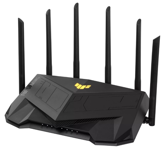 Picture of ASUS TUF Gaming AX6000 (TUF-AX6000) wireless router Gigabit Ethernet Dual-band (2.4 GHz / 5 GHz) Black