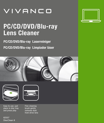 Изображение Vivanco CD/DVD/Blu-ray lens cleaner (62557)