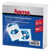 Picture of 1x100 Hama CD/DVD Paper Sleeves white                      62672
