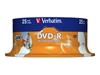Изображение 1x25 Verbatim DVD-R 4,7GB 16x Speed, wide printable