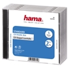 Изображение 1x5 Hama Standard CD Double Jewel Case transp/black    44745