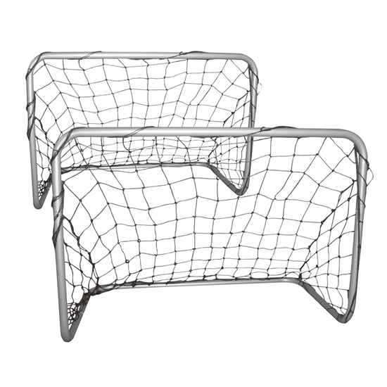 Изображение 2 futbola vārtu komplekts ar tīklu 78x56x45 cm