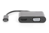 Picture of DIGITUS Adapter USB3.0/C -> HDMI + VGA     4K        schwarz