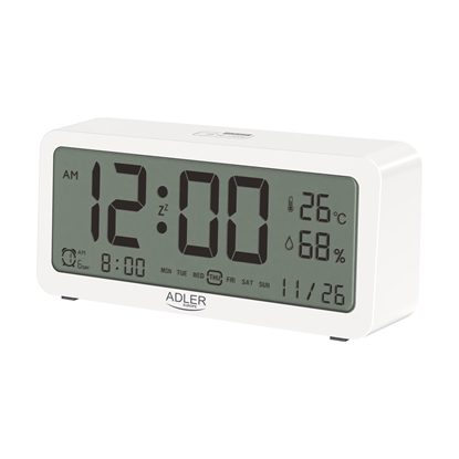Attēls no Adler Alarm Clock AD 1195w White, Alarm function