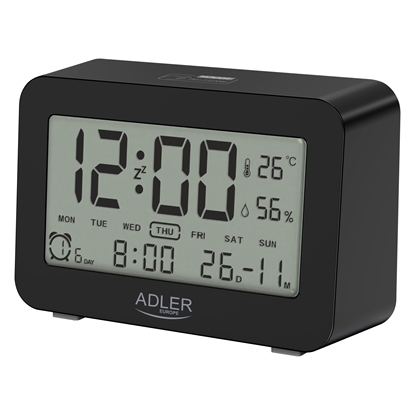 Picture of Adler Alarm Clock AD 1196b Black, Alarm function