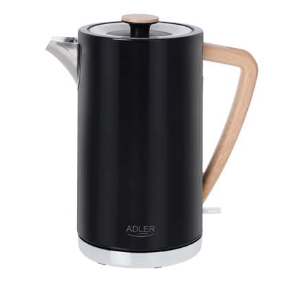 Picture of Adler | Kettle | AD 1347b | Electric | 2200 W | 1.5 L | Stainless steel | 360° rotational base | Black