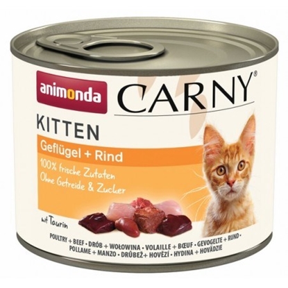 Attēls no ANIMONDA Carny Kitten Poultry Beef - wet cat food - 200 g