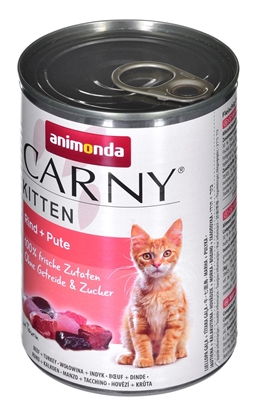 Attēls no ANIMONDA Carny Kitten Beef Turkey - wet cat food - 400 g