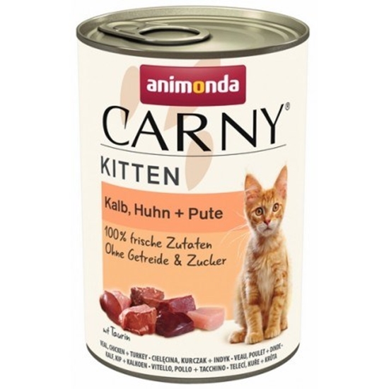 Picture of ANIMONDA Carny Kitten Veal, chicken, turkey - wet cat food - 400g