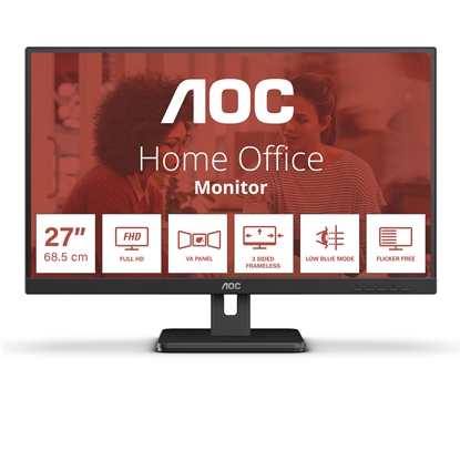 Picture of AOC 27E3UM computer monitor 68.6 cm (27") 1920 x 1080 pixels Full HD Black