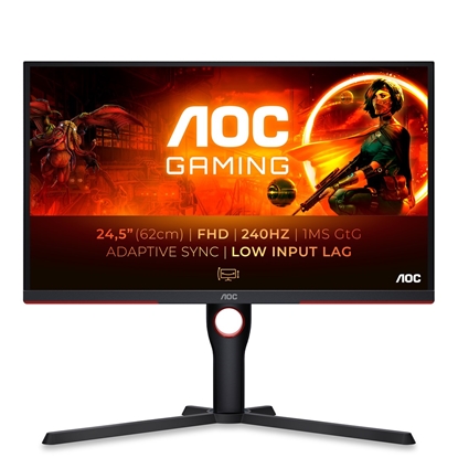 Attēls no AOC G3 25G3ZM/BK computer monitor 62.2 cm (24.5") 1920 x 1080 pixels Full HD Black, Red