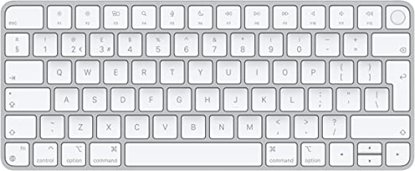 Attēls no Apple Magic Keyboard with Touch ID for Mac computers with Apple silicon Blue (lietots, stāvoklis A)