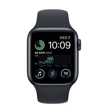 Изображение Apple Watch SE 2.gen 44mm GPS Aluminum Midnight (lietots, stāvoklis A)