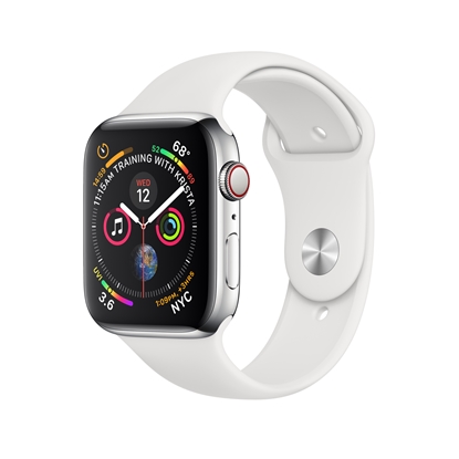 Picture of Apple Watch Series 4 44mm Stainless steel GPS+Cellular Silver (lietots, stāvoklis B)