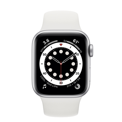 Изображение Apple Watch Series 6 40mm Aluminium GPS Silver (lietots, stāvoklis B)