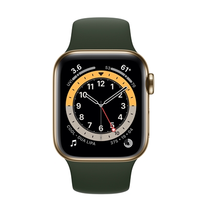 Изображение Apple Watch Series 6 40mm Stainless steel GPS+Cellular Gold (lietots, stāvoklis B)