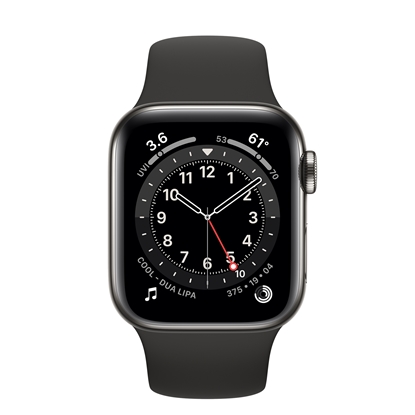 Picture of Apple Watch Series 6 40mm Stainless steel GPS+Cellular Graphite (lietots, stāvoklis B)