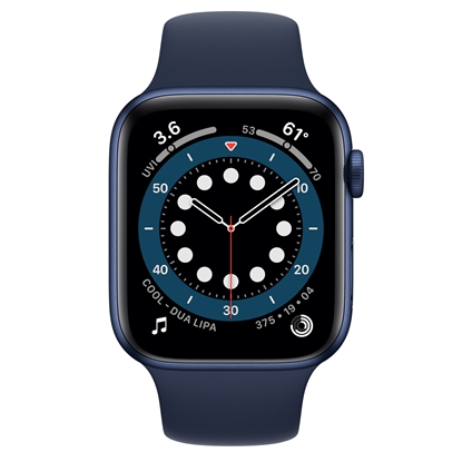 Изображение Apple Watch Series 6 44mm Aluminium GPS Blue (lietots, stāvoklis A)