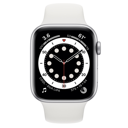 Picture of Apple Watch Series 6 44mm Stainless steel GPS+Cellular Silver (lietots, stāvoklis A)