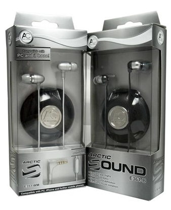 Picture of ARCTIC E351-B (Black) - In-ear headphones