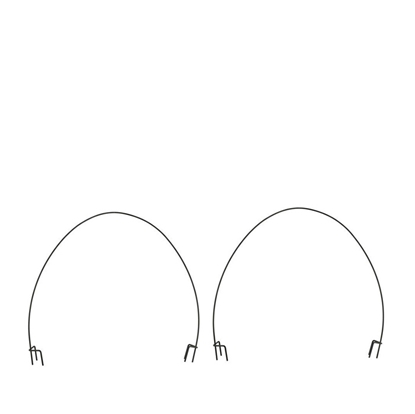 Attēls no Arkas plēves tuneļiem metāla 120x80cm 2gab.