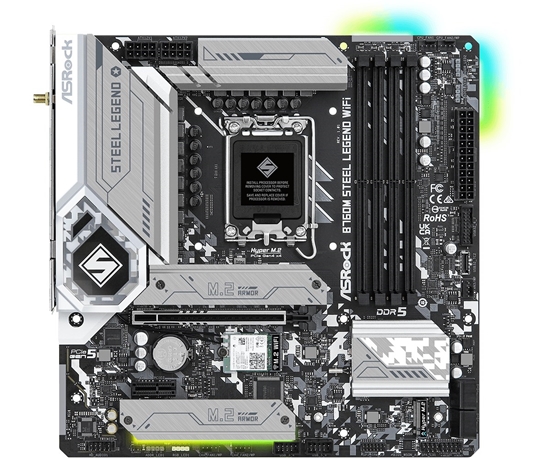 Picture of Asrock B760M Steel Legend WiFi Intel B760 LGA 1700 micro ATX