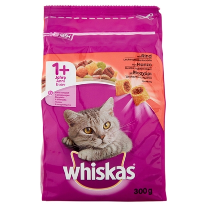 Изображение Barība kaķiem kaķiem Whiskas ar liellopa gaļu 300g