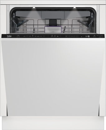Picture of BEKO Built-In Dishwasher BDIN38650C, Energy class B, Width 60 cm, Adjustable third basket, CornerIntense, 8 programs, Inverter motor, Third drawer