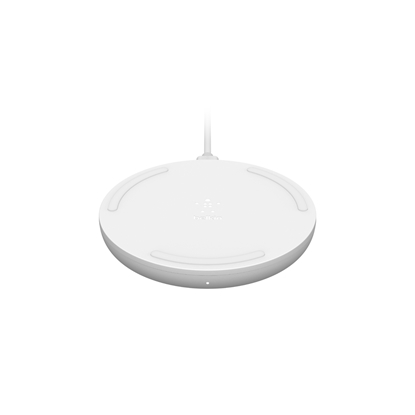 Picture of Belkin WIA001BTWH mobile device charger Telephone White AC Wireless charging Fast charging Auto