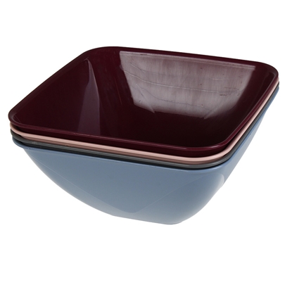 Изображение Bļoda salātu 24x24x11cm, 3l, kvadrātveida, plastmasas krāsai